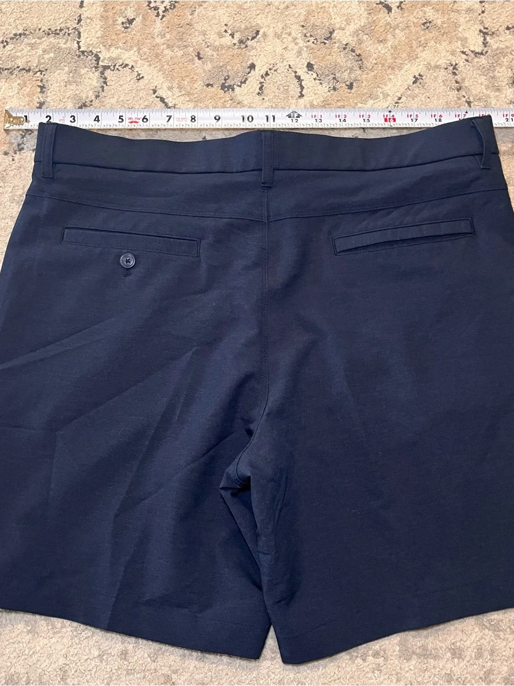 Original Penguin Navy‎ Flat-Front Athletic Dress Shorts Golf Men 36